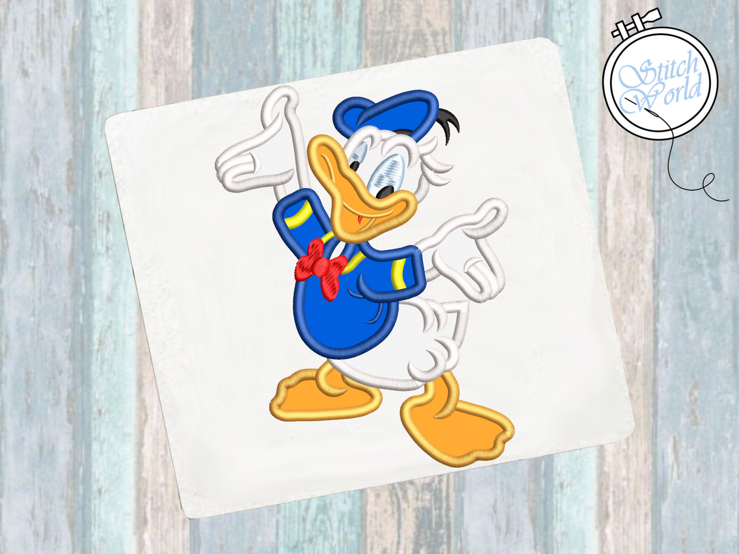 Donald Applique, Instant Download