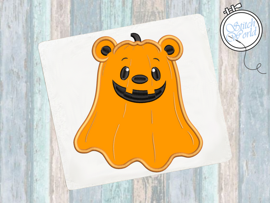 Winnie the Pooh Halloween Applique, Instant Download