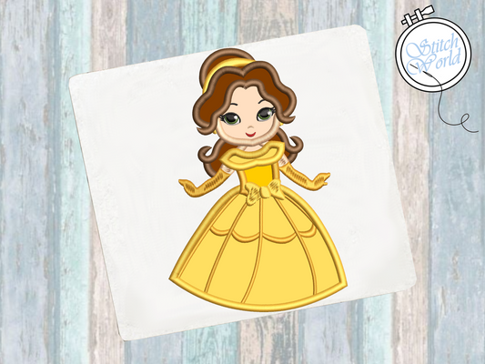 Baby Belle Applique, Instant Download