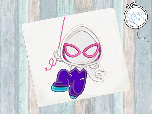 Ghost Spider Applique, Instant Download