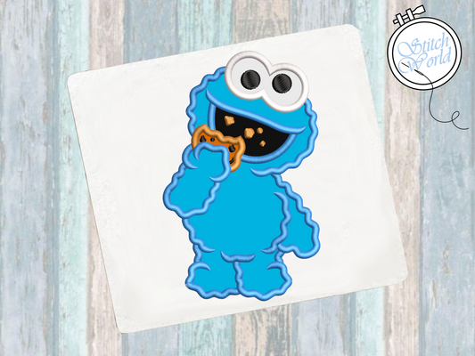 Monster Cookie Applique, Instant Download