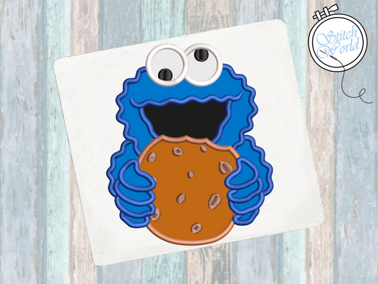 Monster Cookie Applique, Instant Download