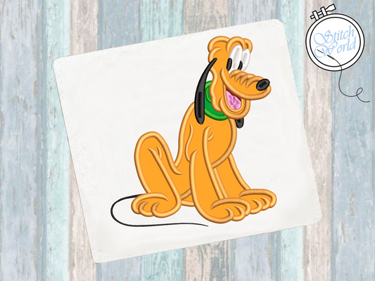 Pluto Applique, Instant Download