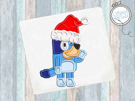 Christmas Bluey Applique, Instant Download