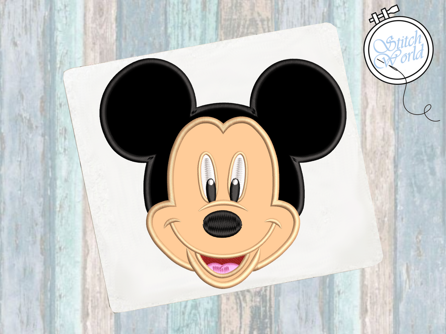 Mickey Mouse Applique, Instant Download