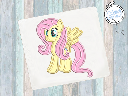 Fluttershy Applique, Instant Download