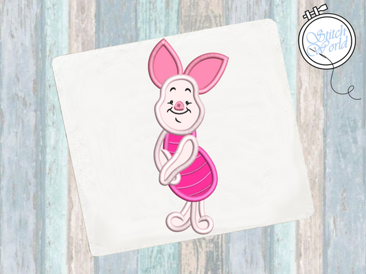 Piglet Applique, Instant Download