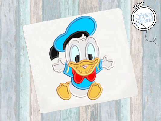 Baby Donald Applique, Instant Download