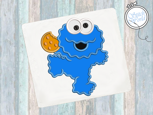 Monster Cookie Applique, Instant Download