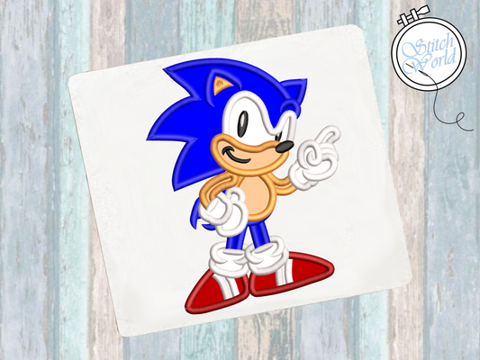Sonic Applique, Instant Download