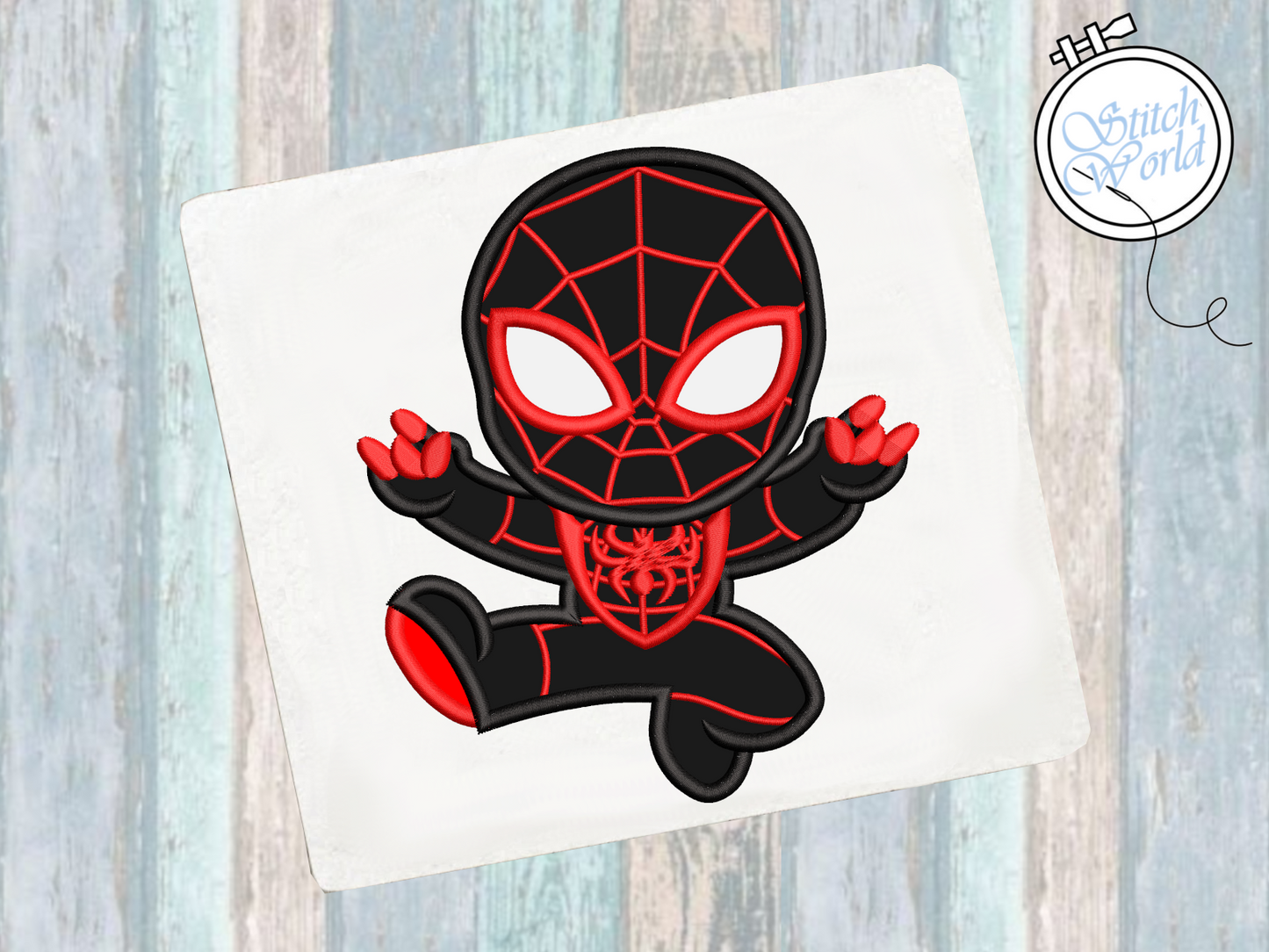Miles/Spin Applique, Instant Download