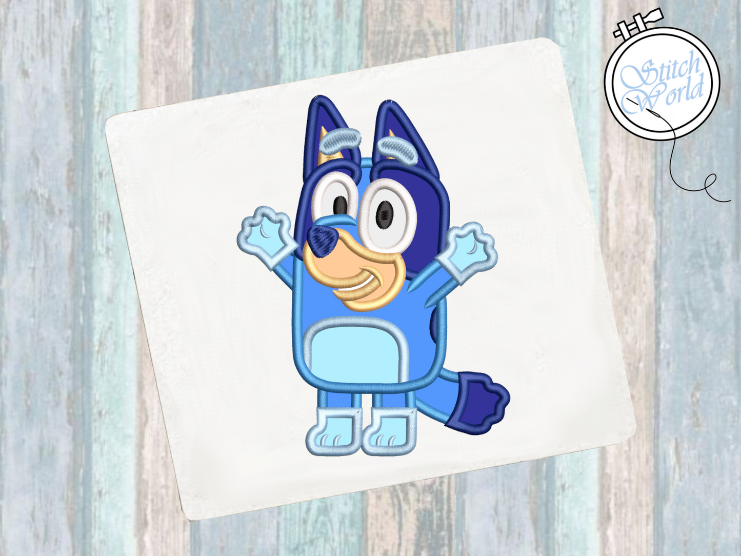 Bluey Applique, Instant Download