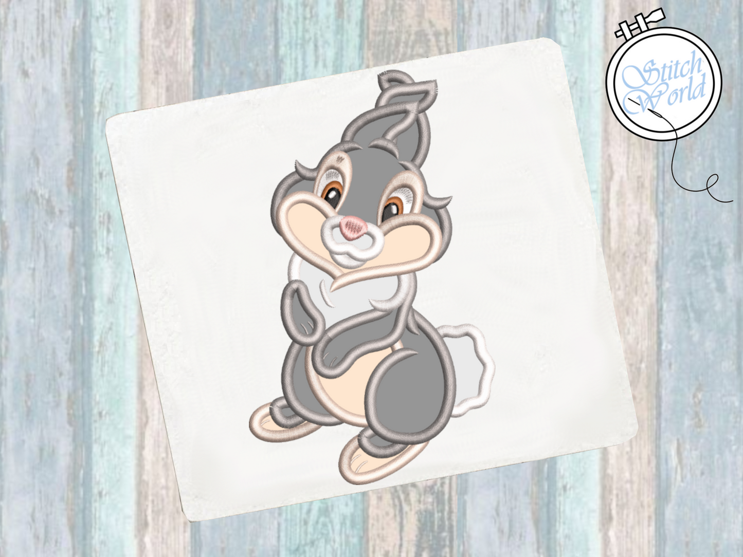 Thumper Applique, Instant Download