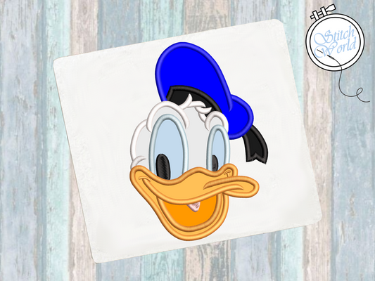 Donald Applique, Instant Download