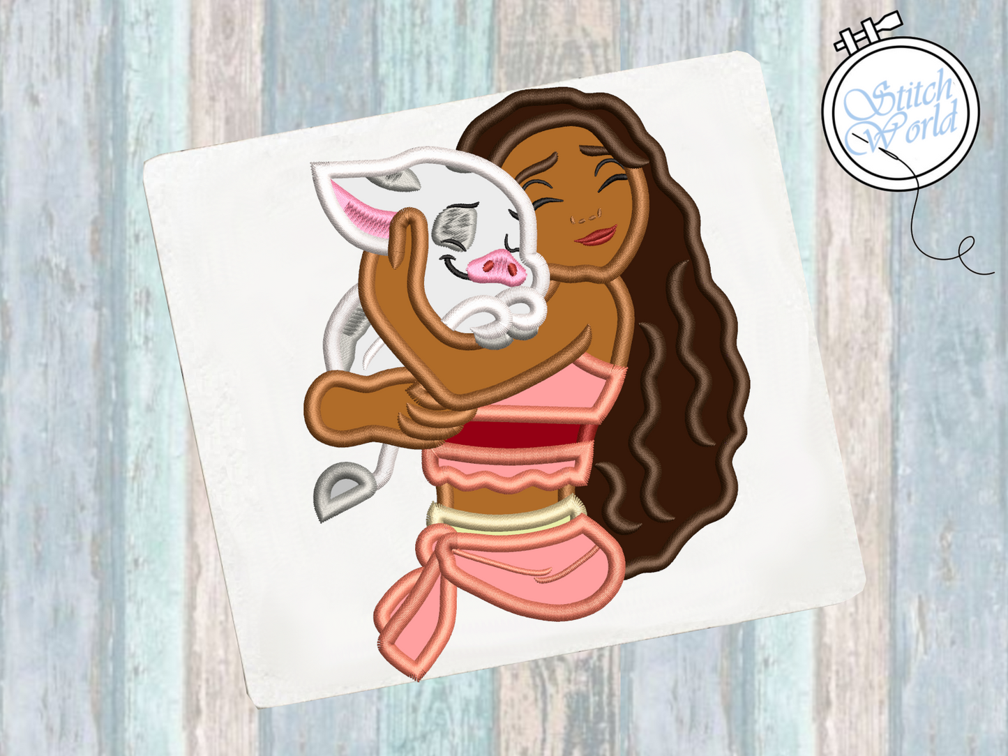 Moana Applique, Instant Download