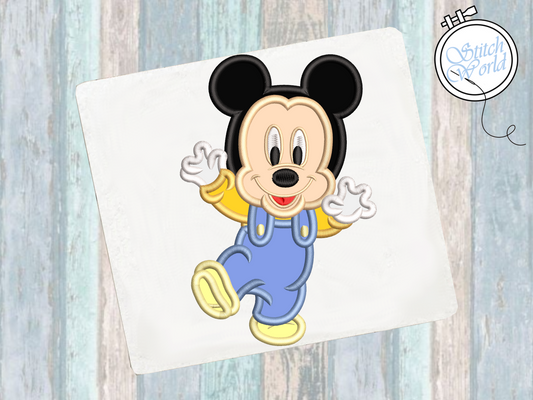 Baby Mickey Mouse Applique, Instant Download