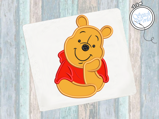 Winnie the Pooh Applique, Instant Download
