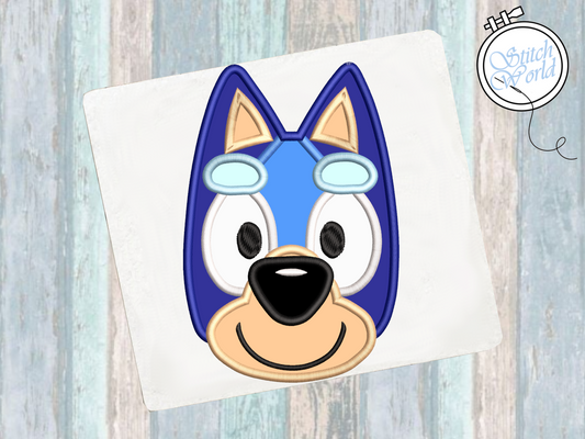Bluey Applique, Instant Download