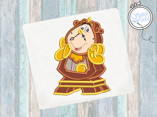 Cogsworth Applique, Instant Download