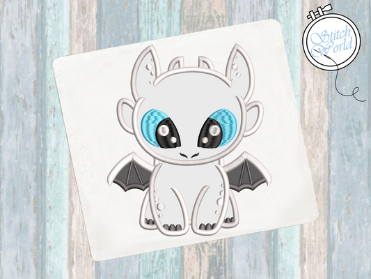 Light Fury Applique, Instant Download