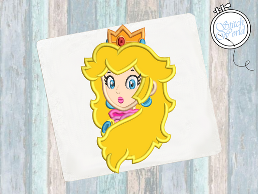 Princess Peach Applique, Instant Download