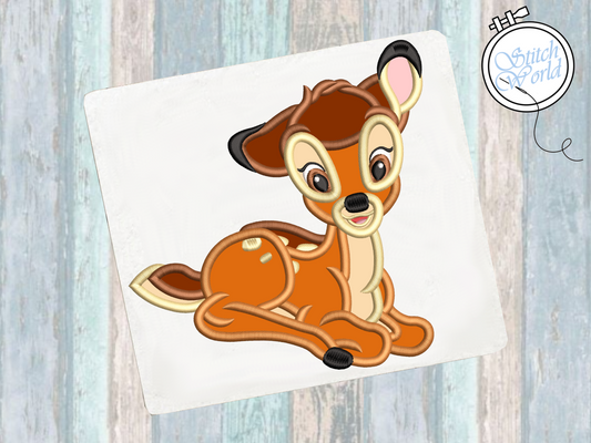 Bambi Applique, Instant Download