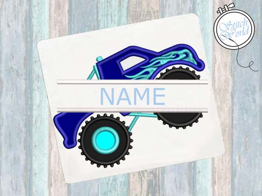 Monster Truck Applique, Instant Download