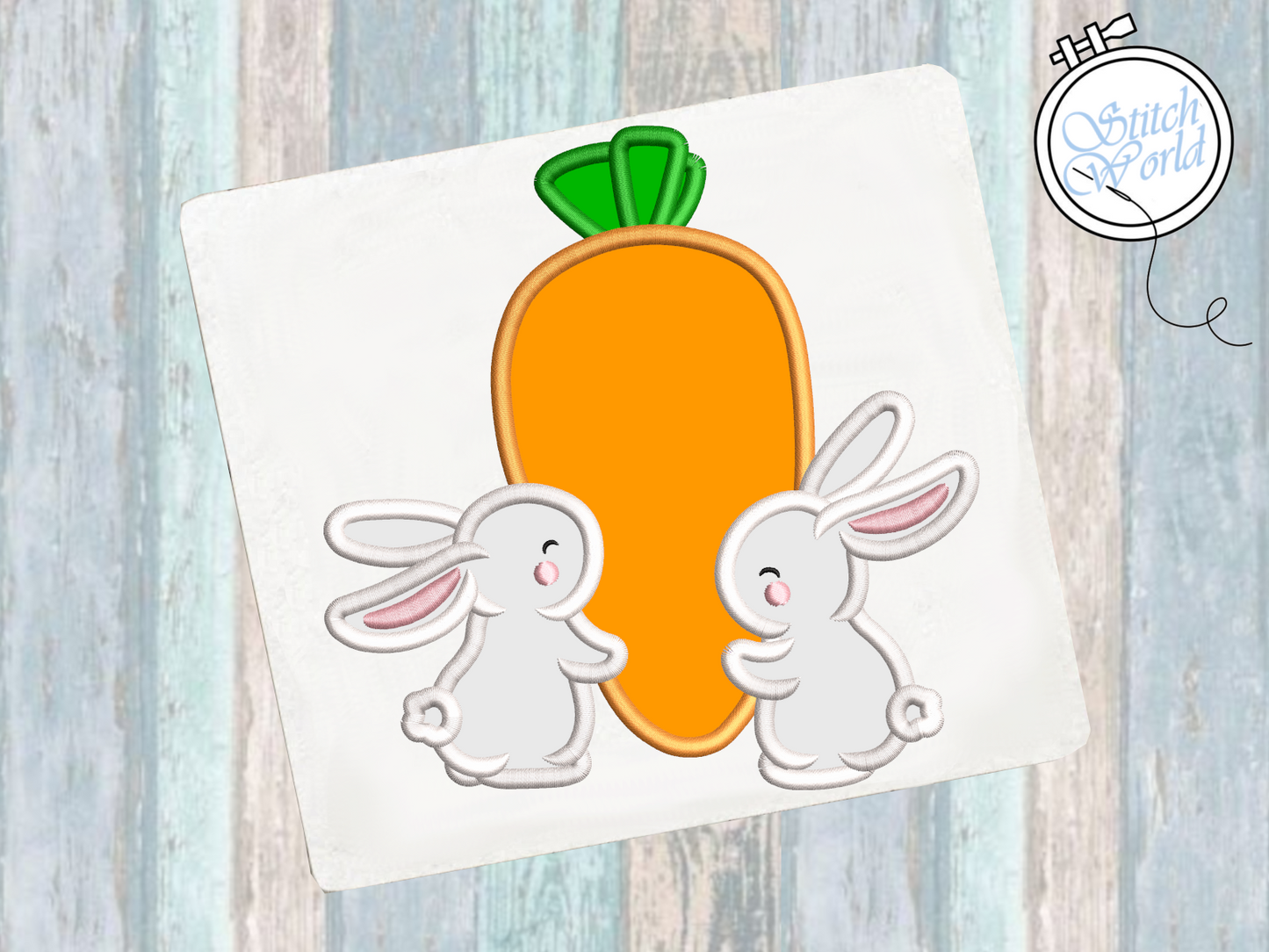Bunny Applique, Instant Download
