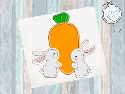 Bunny Applique, Instant Download