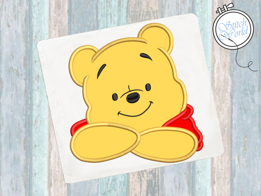 Baby Winnie the Pooh Applique, Instant Download