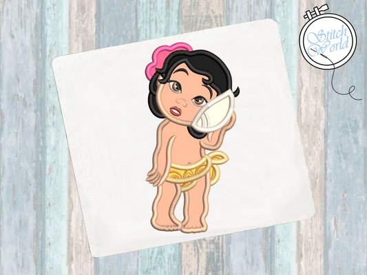 Moana Applique, Instant Download
