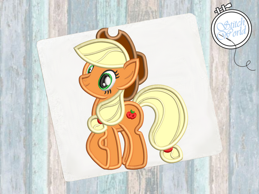 Applejack Applique, Instant Download