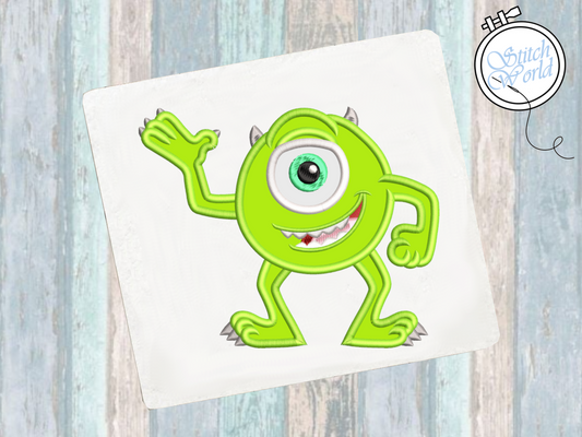 Mike Monsters Inc. Applique, Instant Download