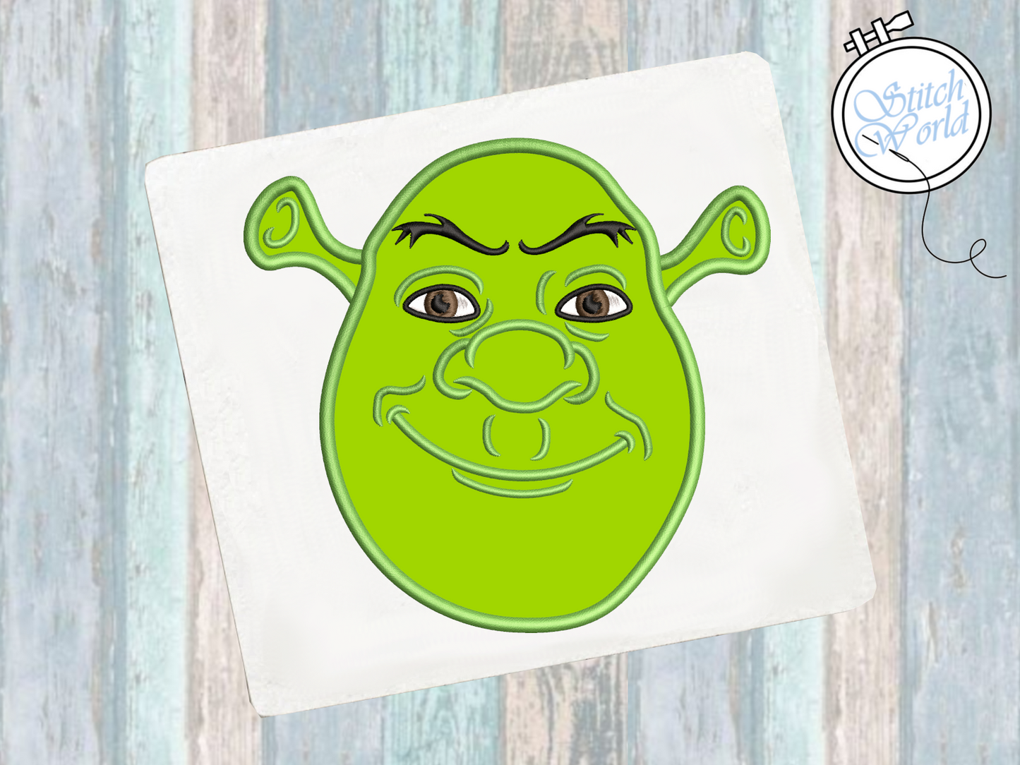 Shrek Applique, Instant Download
