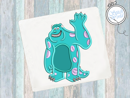 Sully Monsters Inc. Applique, Instant Download