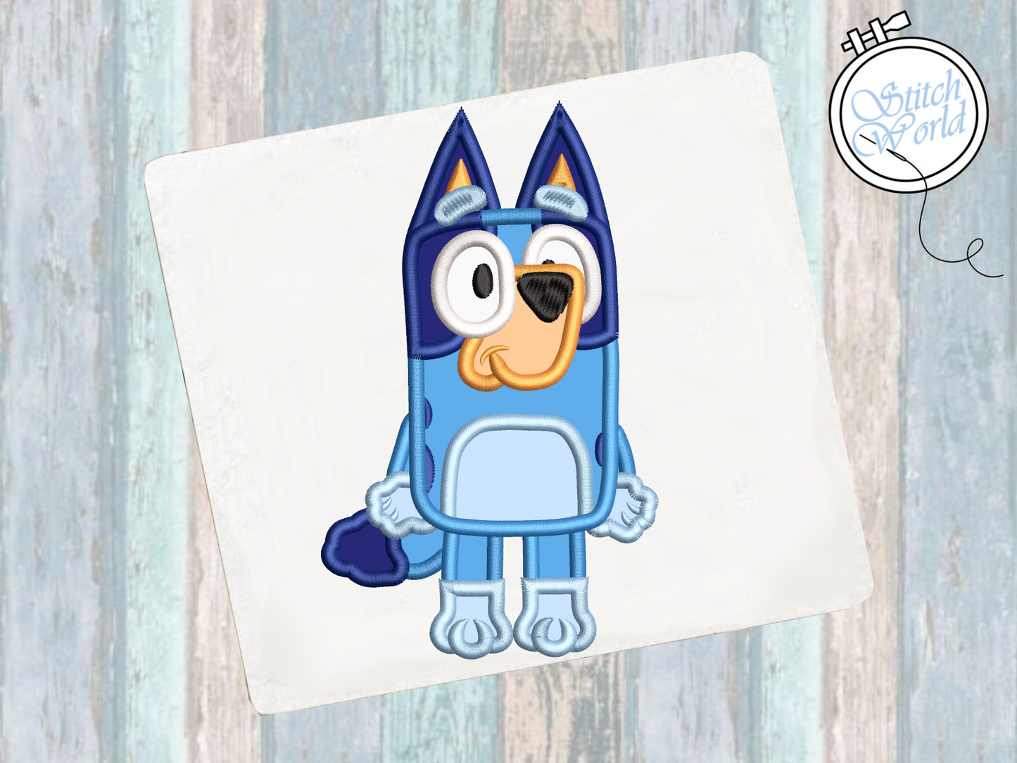 Bluey Applique, Instant Download