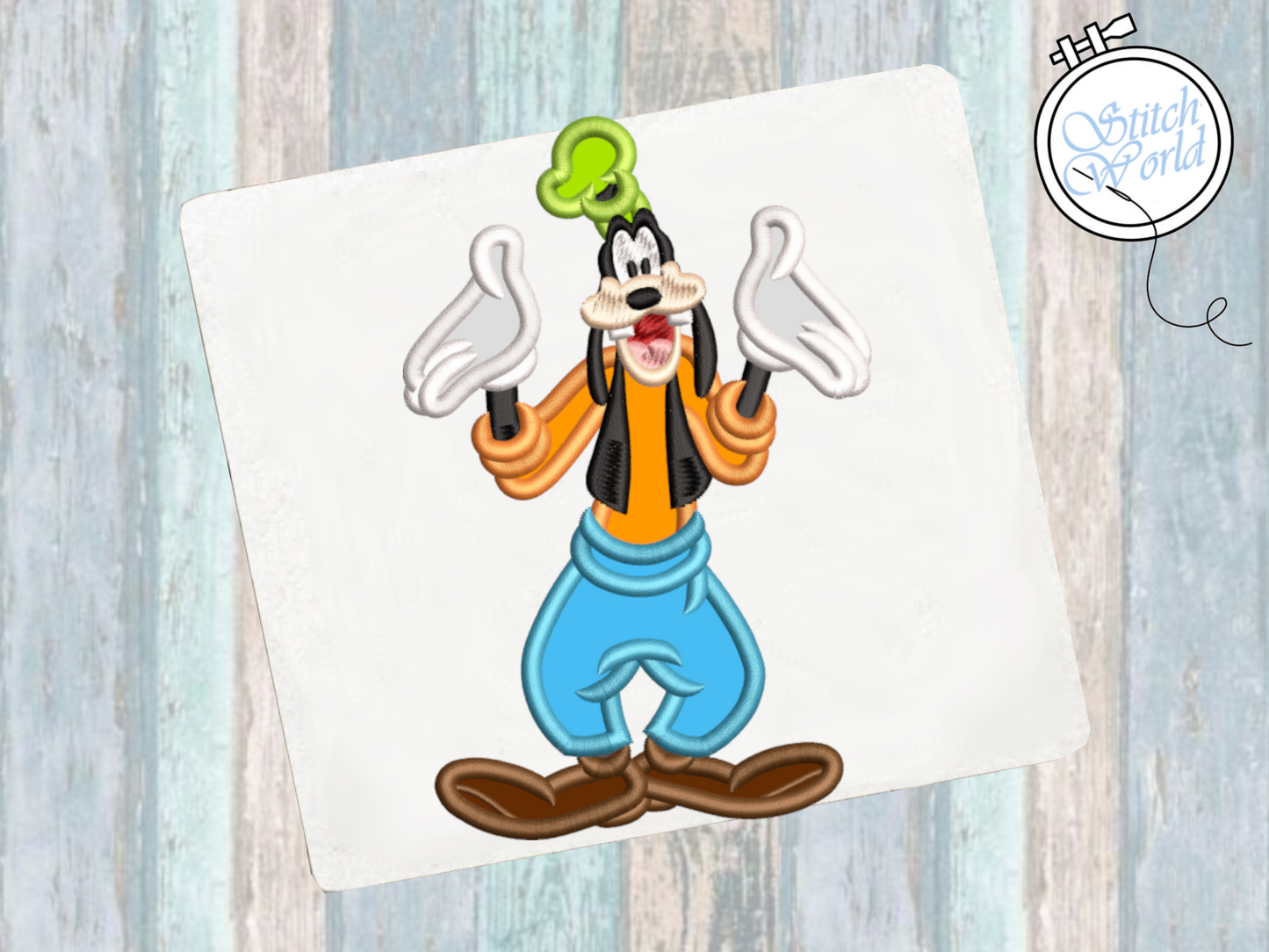 Goofy Applique, Instant Download