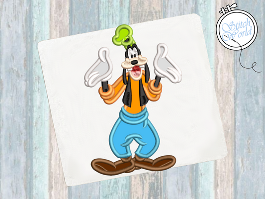 Goofy Applique, Instant Download