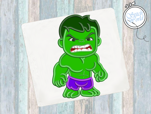 Hulk Applique, Instant Download