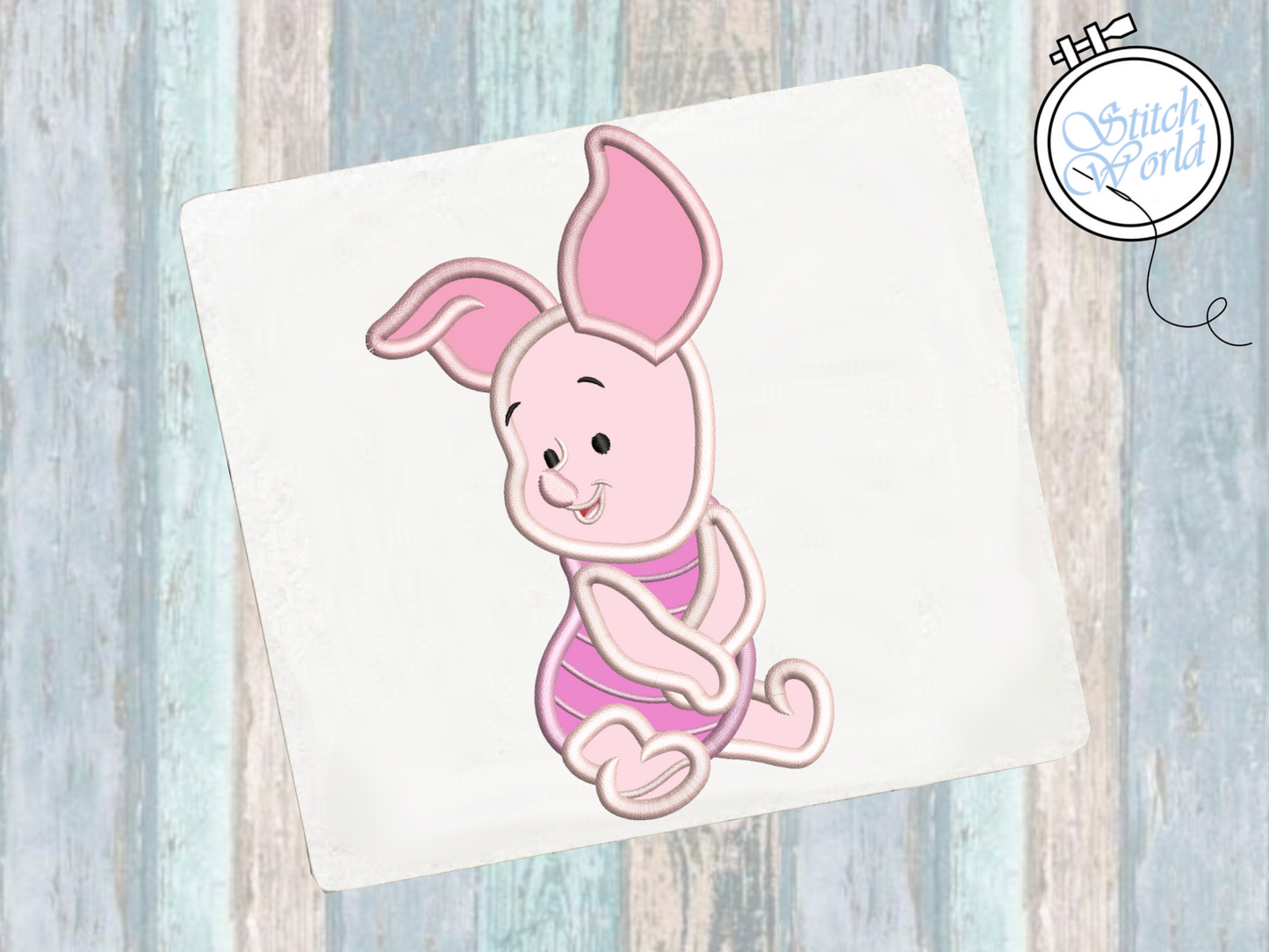 Baby Piglet Applique, Instant Download