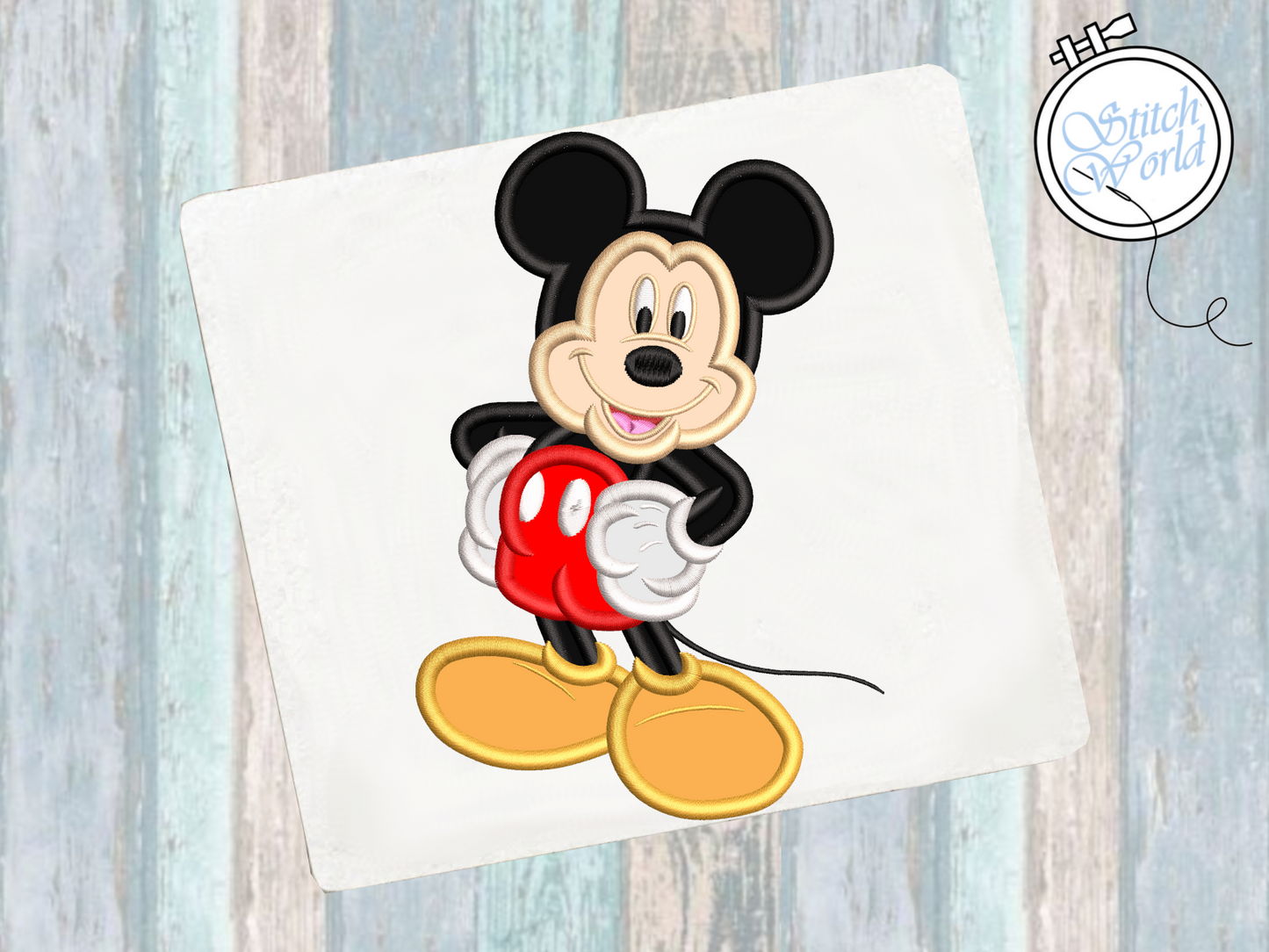 Mickey Mouse Applique, Instant Download