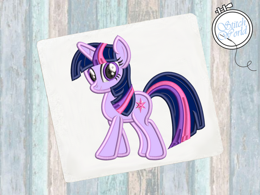 Twilight Sparkle Applique, Instant Download