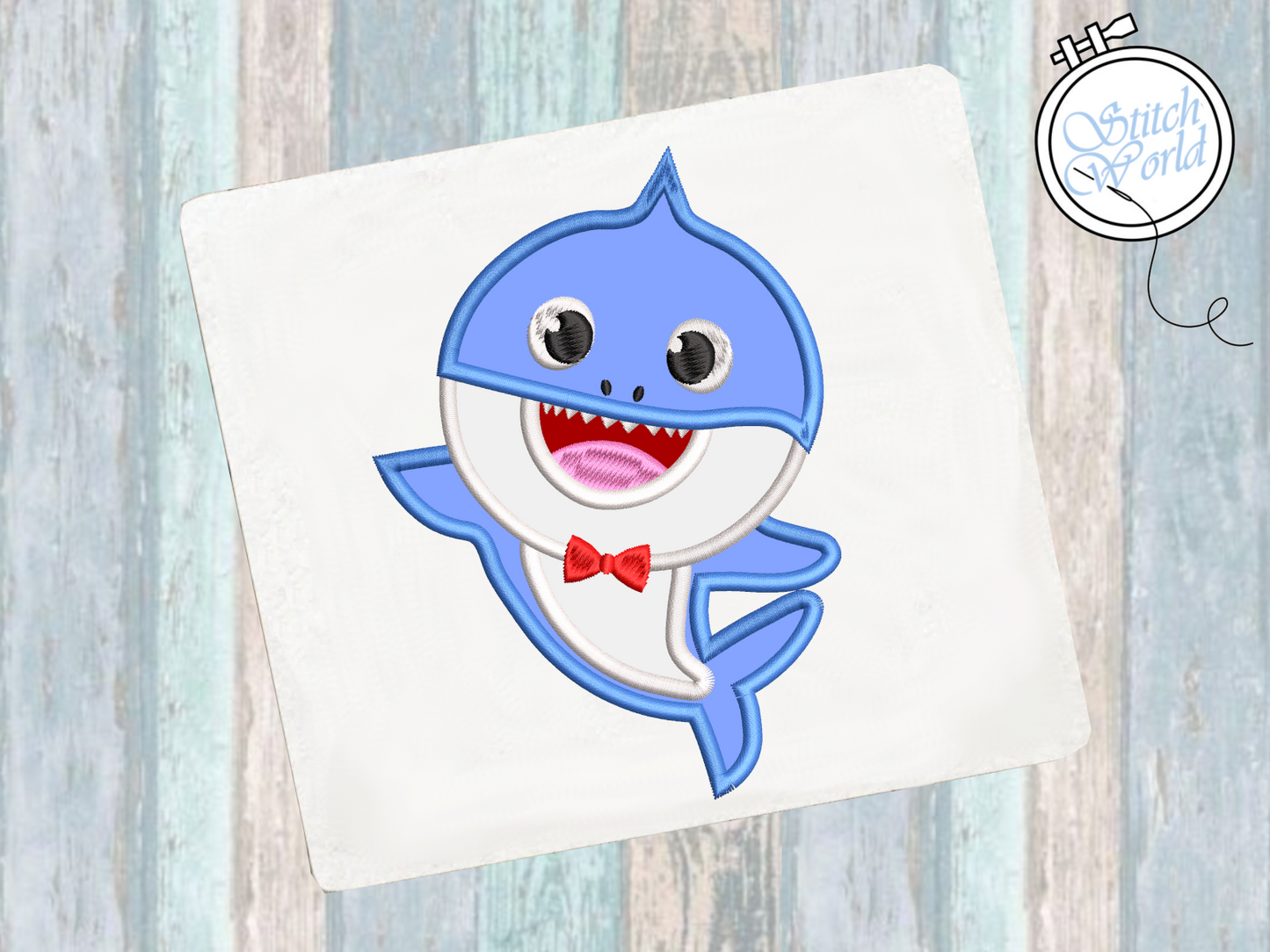 Baby Shark Applique, Instant Download