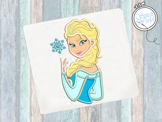 Elsa Applique, Instant Download